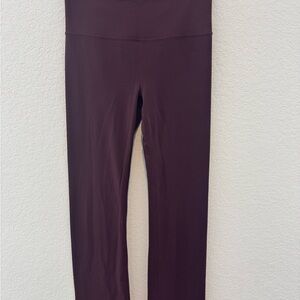 Athleta Elation Straight Leg Pant in Deep Burgundy